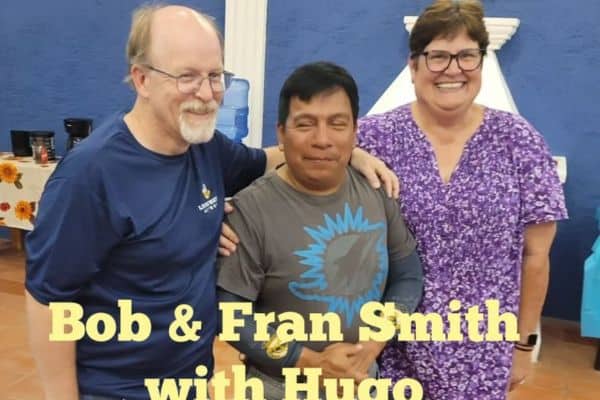 Bob and Fran Smith with Hugo!
